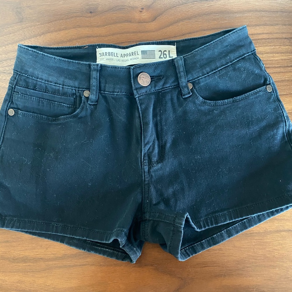 Barbell Apparel Black Shorts 26L